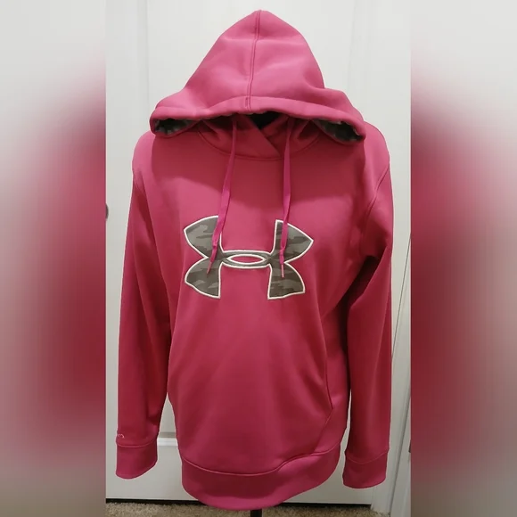 Under Armour Pink & Camo Hoodie - Picture 3 of 12